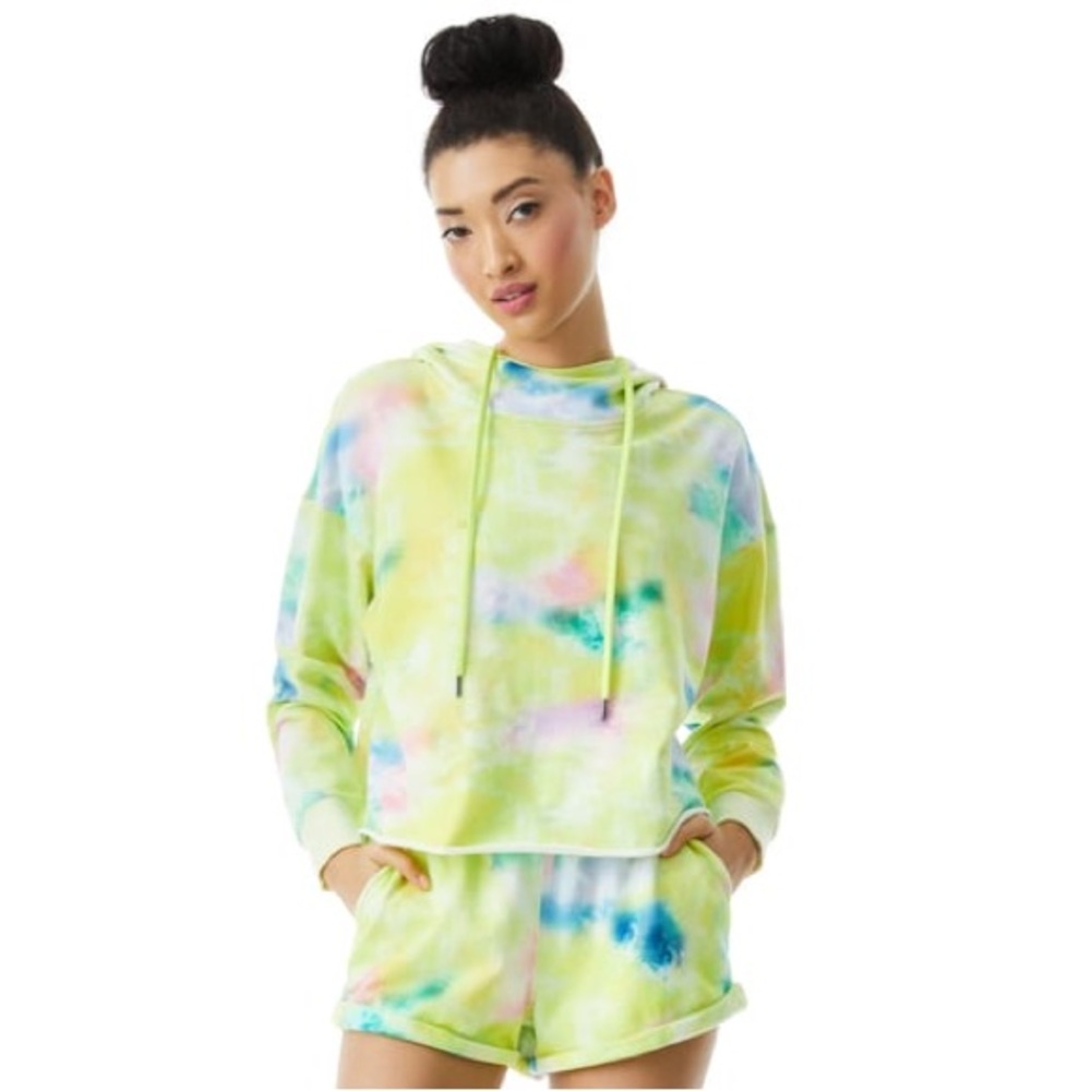 Alice + Olivia Yellow and Green Hoodie